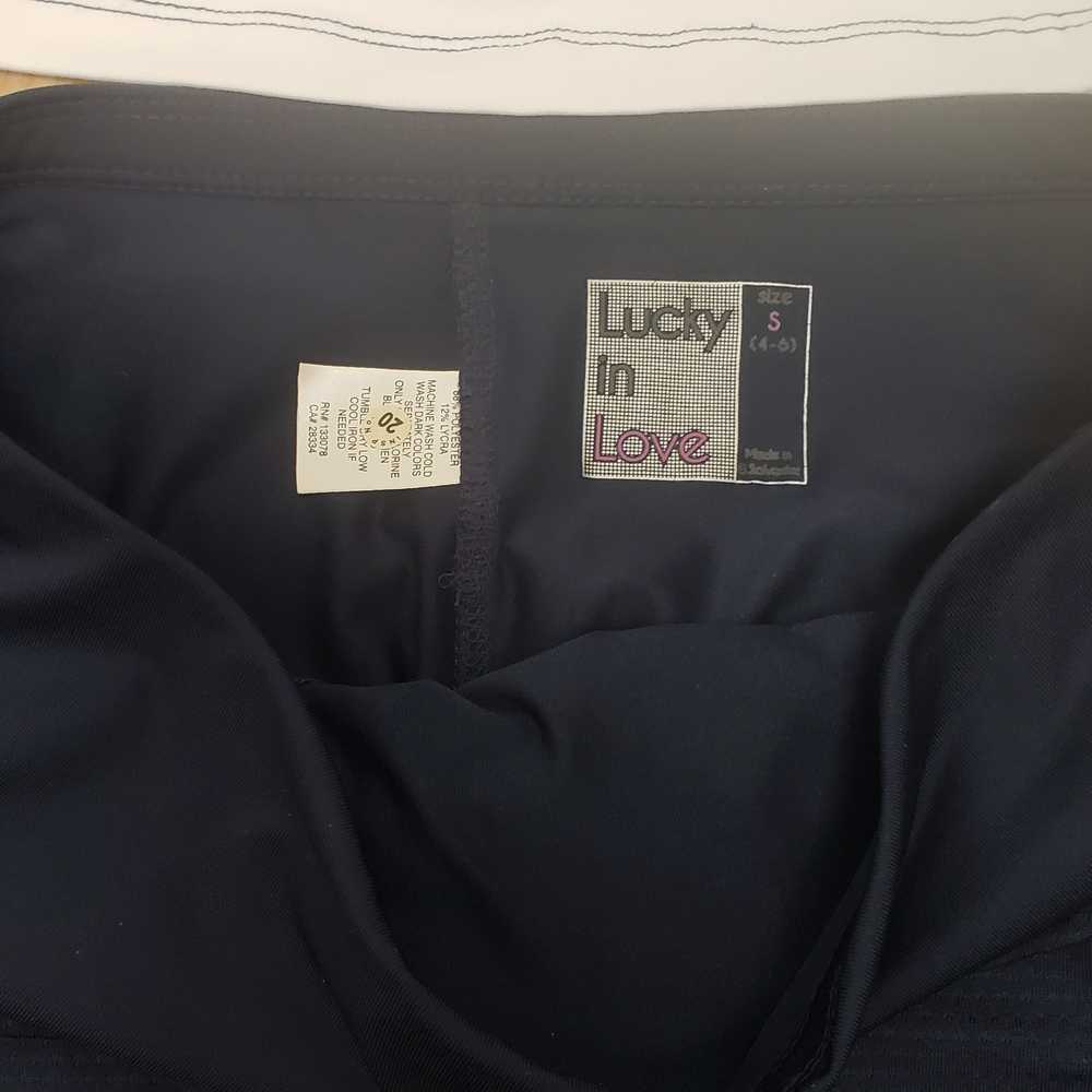 Lucky in Love Black Skirt Leggings - Picture 2 of 4